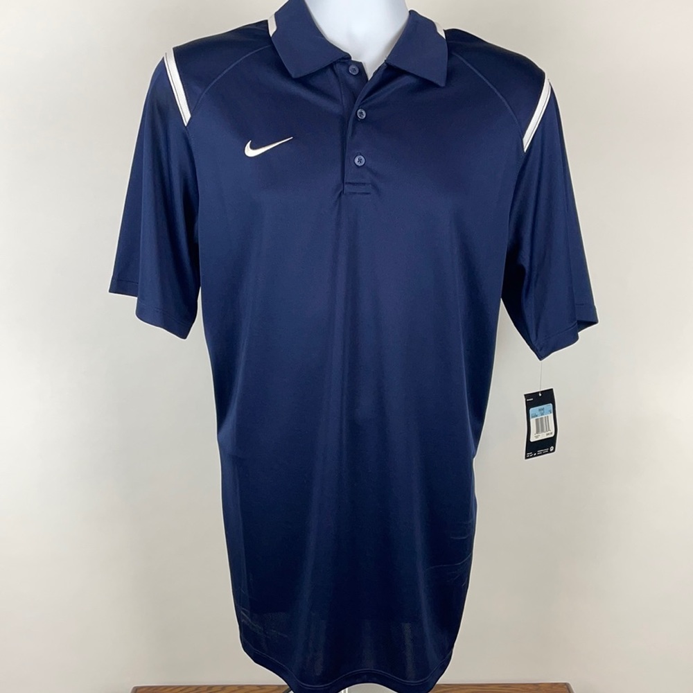 Nike Men's Navy Blue Polo Shirt